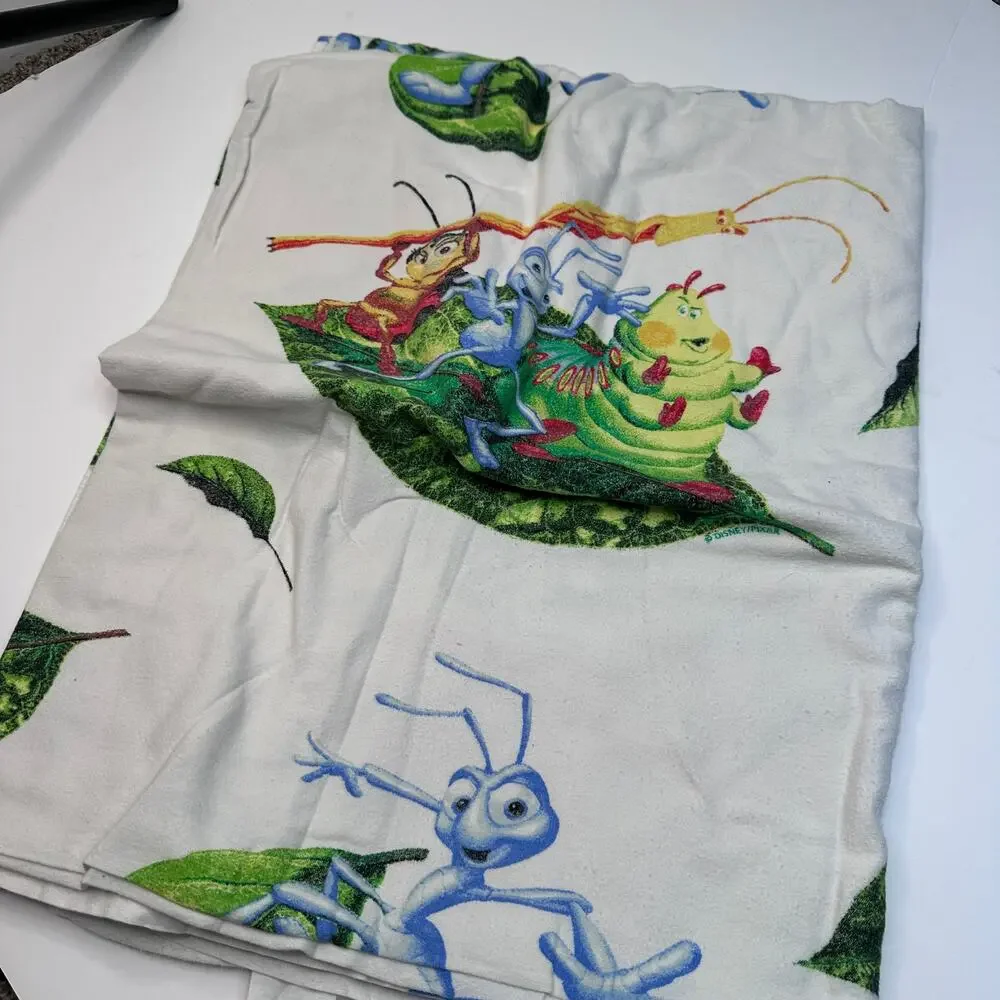 Vintage A Bugs Life Twin Size Flat Sheet